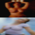 Naked woman with phone numbers