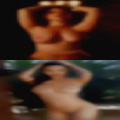 Happy nude sexy woman