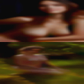 Poteau, naked woman